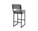 Полубарный стул Ларс selfie grey / черный в Кургане