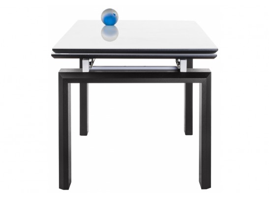 Стеклянный стол Давос белый / венге в Кургане