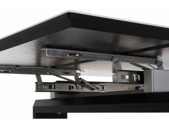 Стеклянный стол Давос белый / венге в Кургане