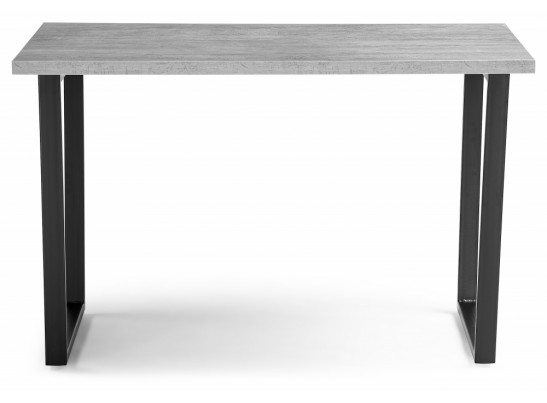 Деревянный стол Лота Лофт 140х80 черный матовый / бетон светлый в Кургане