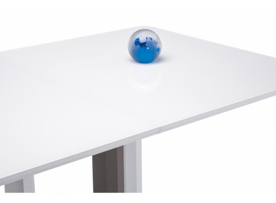 Стол на тумбе Санса 140 белый / шагрень белая в Кургане