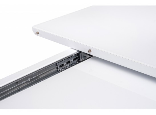 Стол на тумбе Санса 140 белый / шагрень белая в Кургане