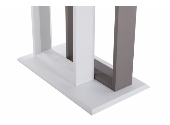 Стол на тумбе Санса 140 белый / шагрень белая в Кургане