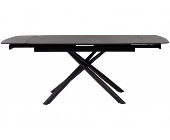Стол Rivoli matt black marble sintered stone / black