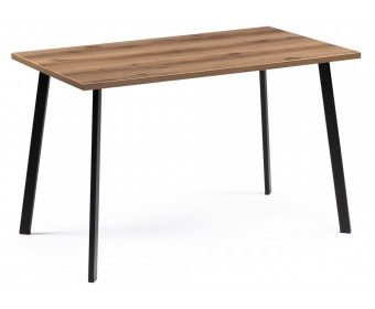 Стол Тринити Лофт 120 черный матовый / дуб делано темный