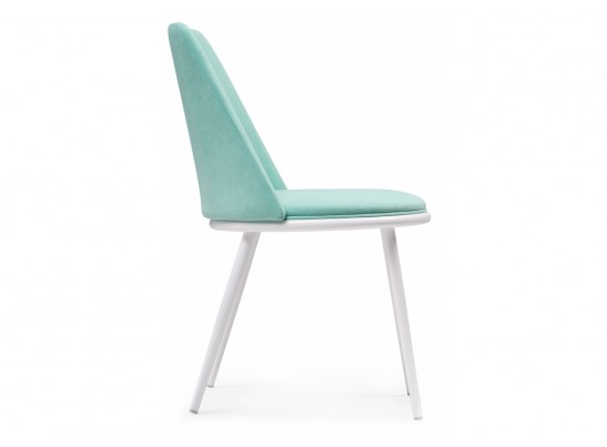 Стул на металлокаркасе Алдис катания лагун / белый матовый в Кургане