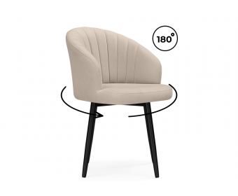 Стул на металлокаркасе Бэнбу крутящийся marseille 13 данс / черный