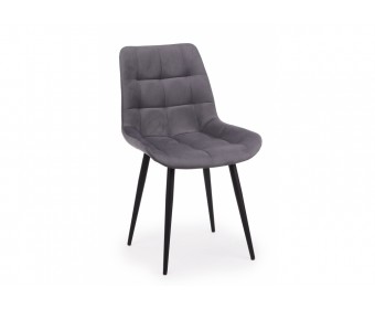 Стул на металлокаркасе Челси К темно-серый (zd 995) / черный