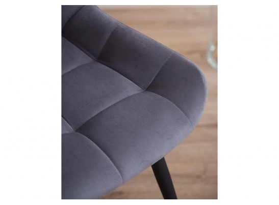 Стул на металлокаркасе Челси К темно-серый (zd 995) / черный в Кургане