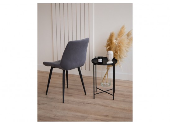 Стул на металлокаркасе Челси К темно-серый (zd 995) / черный в Кургане