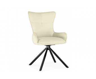 Стул на металлокаркасе Chicago cream / black