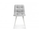 Стул на металлокаркасе Чилли К светло-серый velutto 52 / белый в Кургане