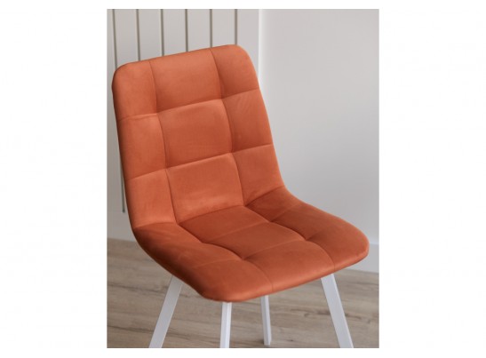 Стул на металлокаркасе Чилли терракотовый / белый в Кургане