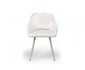 Стул на металлокаркасе Эолин светло-бежевый (simple 011) / серый