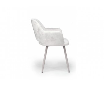 Стул на металлокаркасе Эолин светло-бежевый (simple 011) / серый