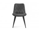 Стул на металлокаркасе Fox dark gray / black в Кургане