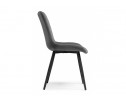 Стул на металлокаркасе Fox dark gray / black в Кургане