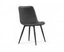 Стул на металлокаркасе Fox dark gray / black в Кургане