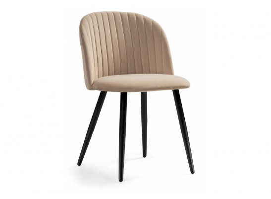 Стул на металлокаркасе Gabi 1 dark beige / black в Кургане