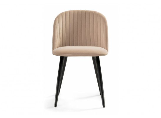 Стул на металлокаркасе Gabi 1 dark beige / black в Кургане