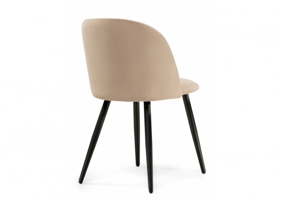 Стул на металлокаркасе Gabi 1 dark beige / black в Кургане