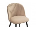 Стул на металлокаркасе Gabi 1 dark beige / black в Кургане