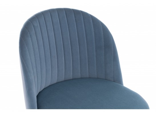 Стул на металлокаркасе Gabi blue / black в Кургане