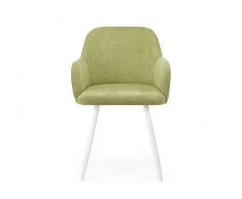 Стул на металлокаркасе Инфини зеленый (ocean 013) / белый