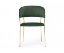 Стул на металлокаркасе Kamelia dark green / gold в Кургане