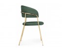 Стул на металлокаркасе Kamelia dark green / gold в Кургане