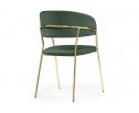 Стул на металлокаркасе Kamelia dark green / gold в Кургане