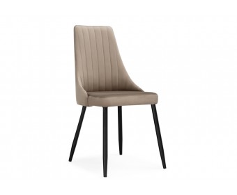 Стул на металлокаркасе Кора бежевый / черный