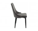 Стул на металлокаркасе Kora dark gray / black в Кургане