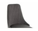 Стул на металлокаркасе Kora dark gray / black в Кургане