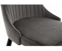 Стул на металлокаркасе Kora dark gray / black в Кургане