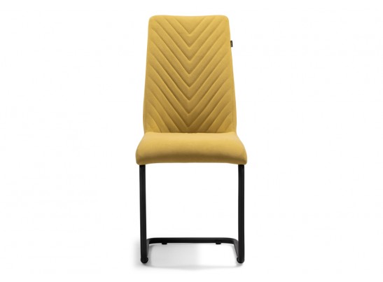 Стул на металлокаркасе Лулла горчичный / черный каркас в Кургане