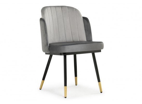 Стул на металлокаркасе Penelopa dark gray / light gray / black / gold в Кургане