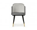 Стул на металлокаркасе Penelopa dark gray / light gray / black / gold в Кургане