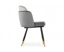 Стул на металлокаркасе Penelopa dark gray / light gray / black / gold в Кургане