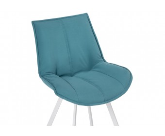 Стул на металлокаркасе Тува бирюзовый / белый