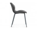 Стул на металлокаркасе Вальд экокожа серый / серый глянец в Кургане