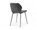 Стул на металлокаркасе Вальд экокожа серый / серый глянец в Кургане