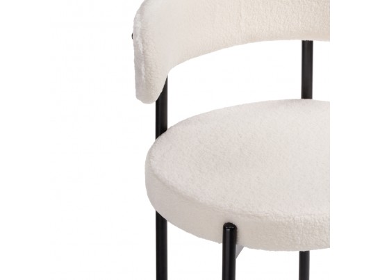 Стул на металлокаркасе Rudi white / black в Кургане