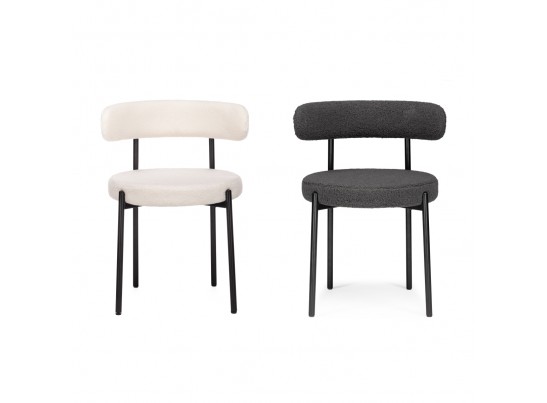 Стул на металлокаркасе Rudi white / black в Кургане