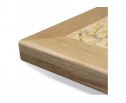 Журнальный столик SHT-TU29/H36/70/70 ДУБ/OSB прозрачный лак / чёрный муар в Кургане