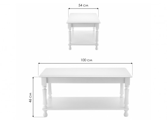 Журнальный стол Vivat white в Кургане