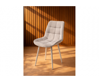 Стул на металлокаркасе Челси К латте (zd 290) / серый