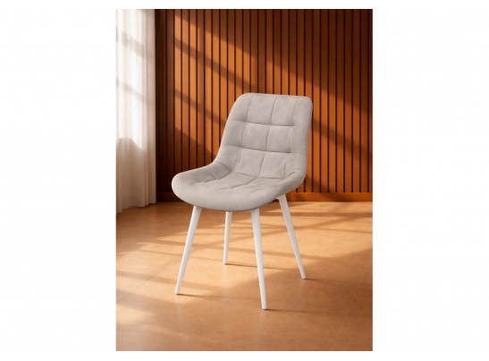 Стул на металлокаркасе Челси 360 К латте (zd 290) / белый в Кургане