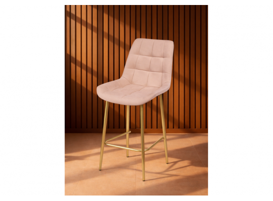 Полубарный стул Челси бежевый (zd 210) / золотой в Кургане