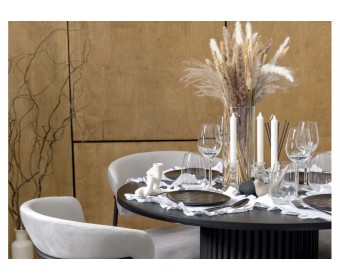 Стол Барел 110 черный / черный